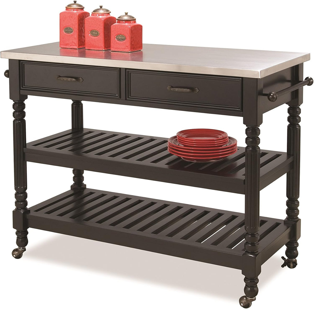 Black Kitchen Cart A8090
