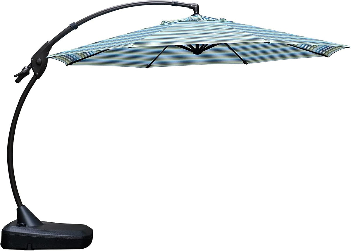 Brick Red 11 FT Aluminum Cantilever Umbrella with Base R9239