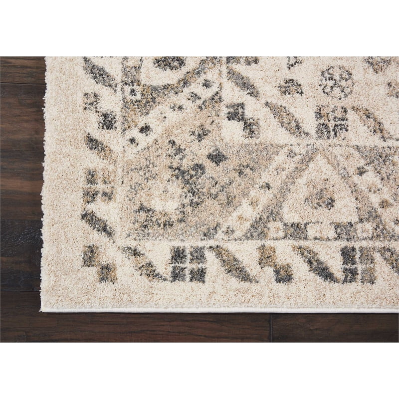 Cream Grey Area Rug R8322