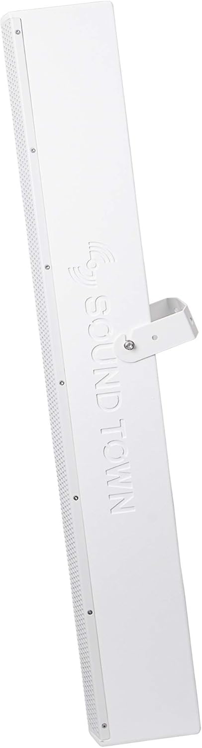 White Passive Wall-Mount Column Line Array Speaker with 8 x 5” Woofers Y718088