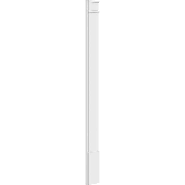 Smooth PVC Pilaster with Decorative Capital & Base (Pair) M85750