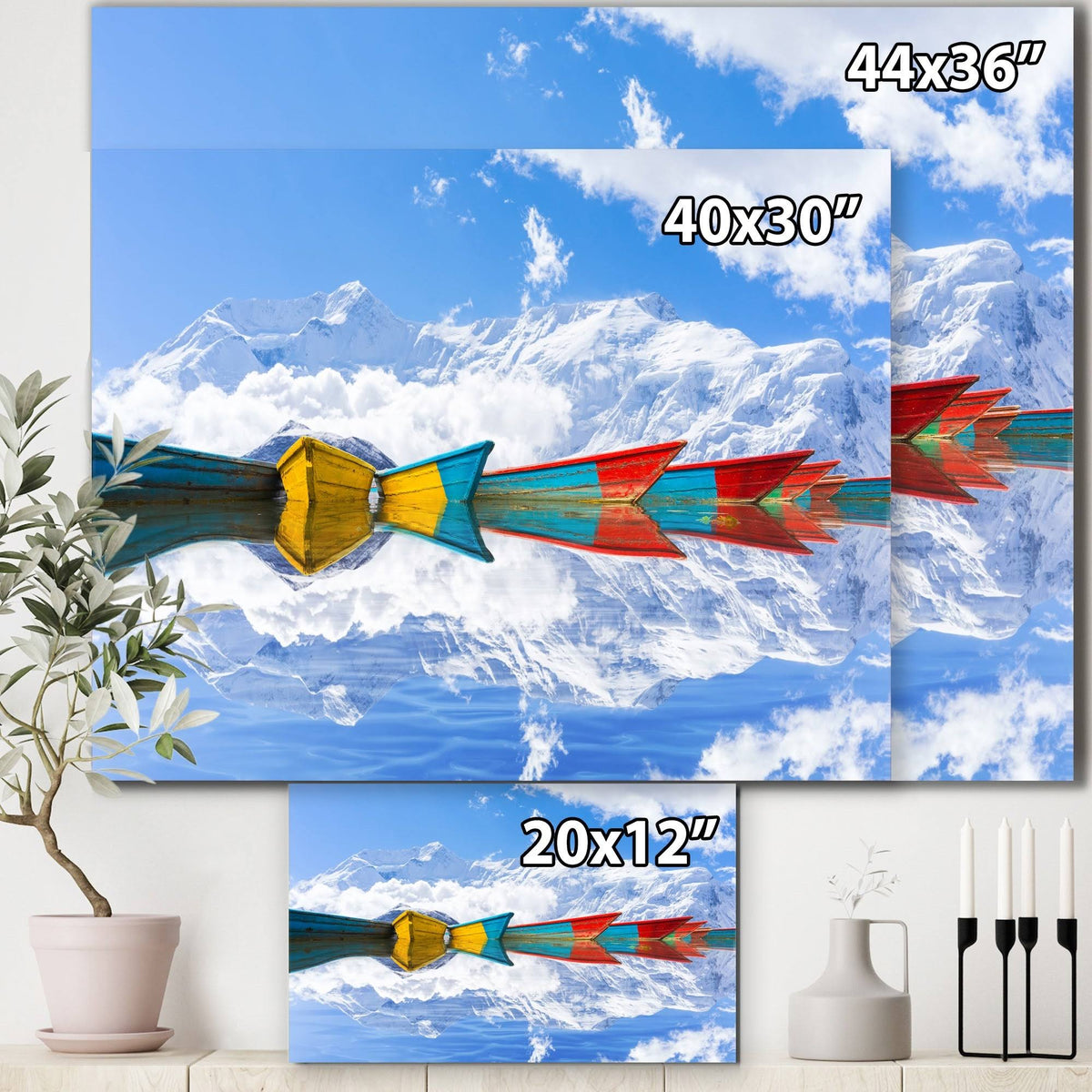 Boat Canvas Artwork Print 40 in. Wide x 30 in. High B8397