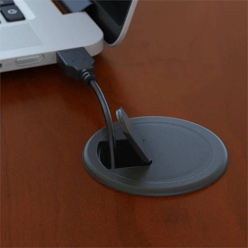 U-Shaped Desk with Mobile File Cabinet J348