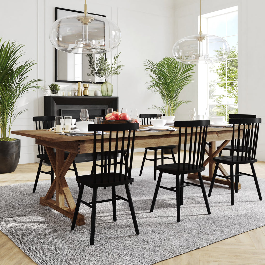Antique Rustic Solid Pine Folding Farm Table C8492