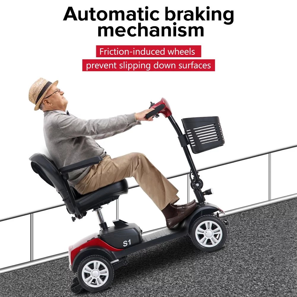 Heavy Duty Electric Mobility Scooter with Detachable Basket O120444