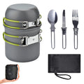 Ultralight Camping Cookware Utensils Tableware Set Pot Pan V76358