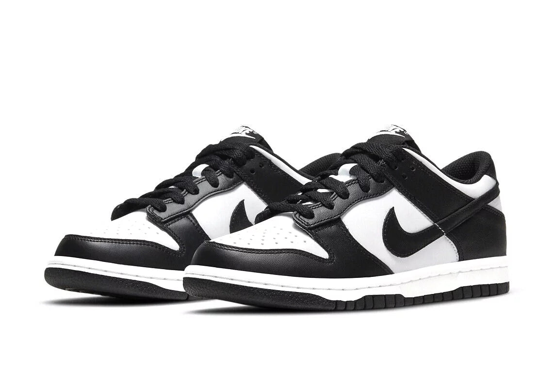 White Black Leather Sneaker Shoes I879449
