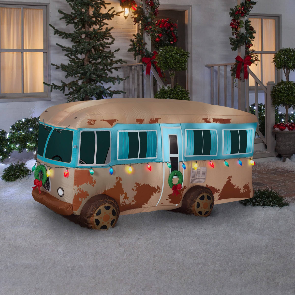 Inflatable Christmas RV Scene J91019