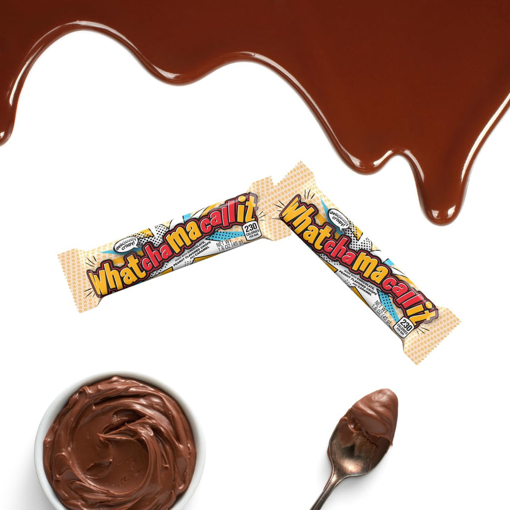 Chocolate Peanut Flavored Crisps and Caramel Candy, Pack of 1 LB S8118