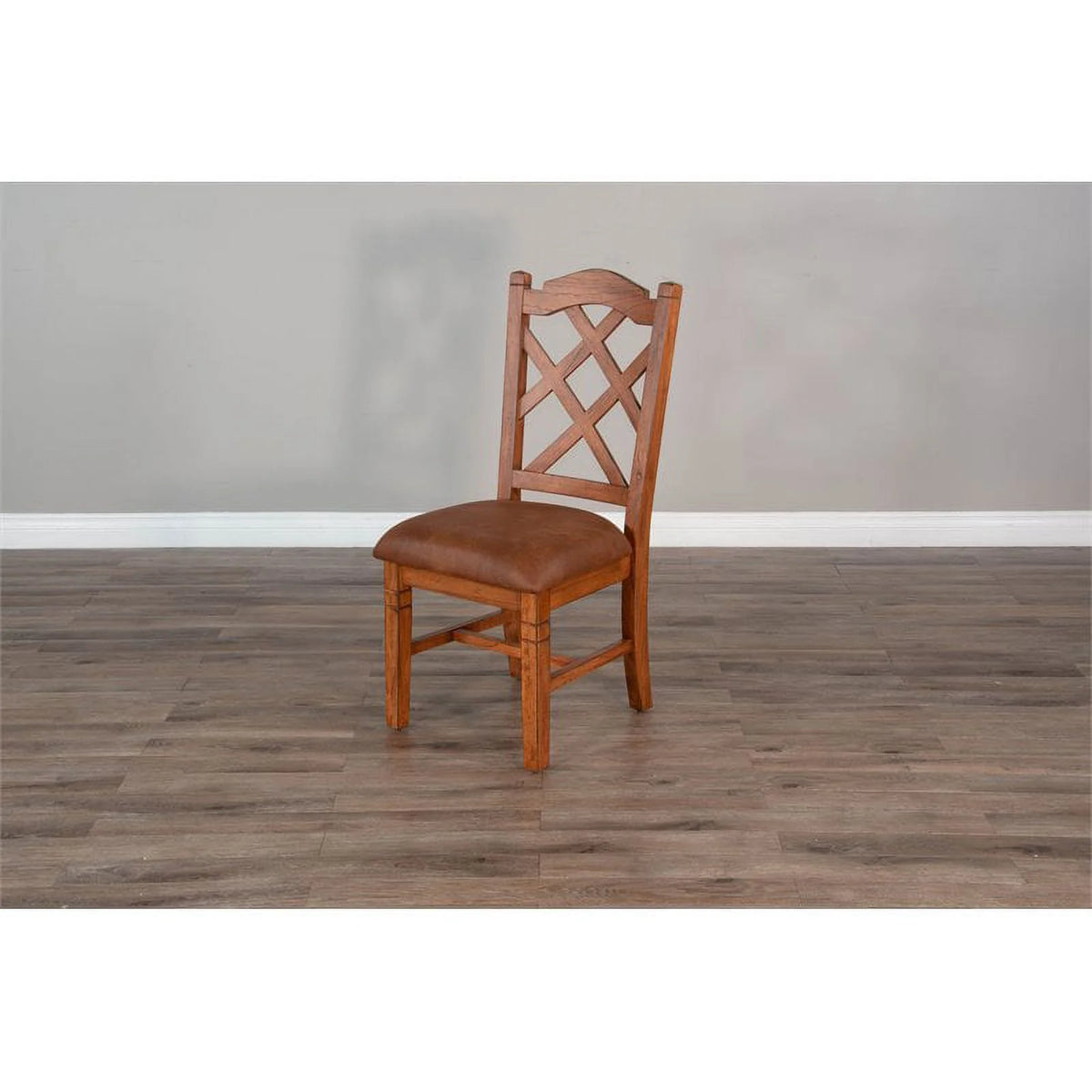 Rustic Oak Wood Chair X88832