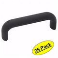 Flat Black Cabinet Hardware Handle Pull 25 Pack K703624