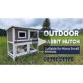 Rabbit Hutch Indoor Outdoor Two Story W417560