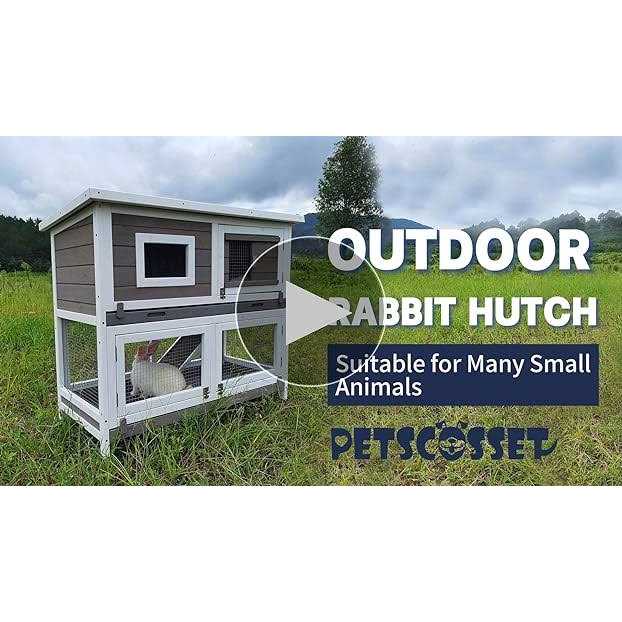 Rabbit Hutch Indoor Outdoor Two Story W417560