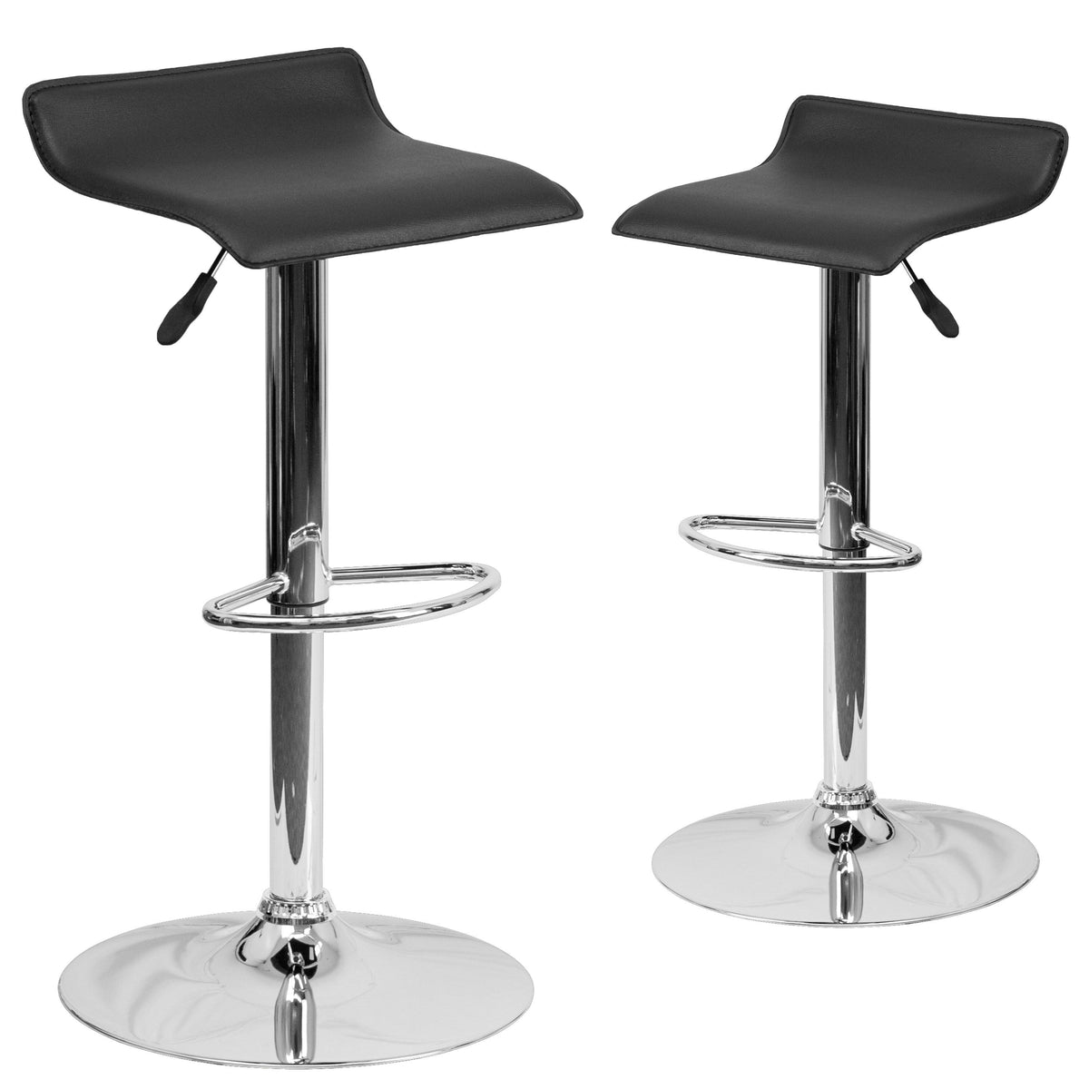 Purple Vinyl Adjustable Height Barstool with Chrome Base O8138