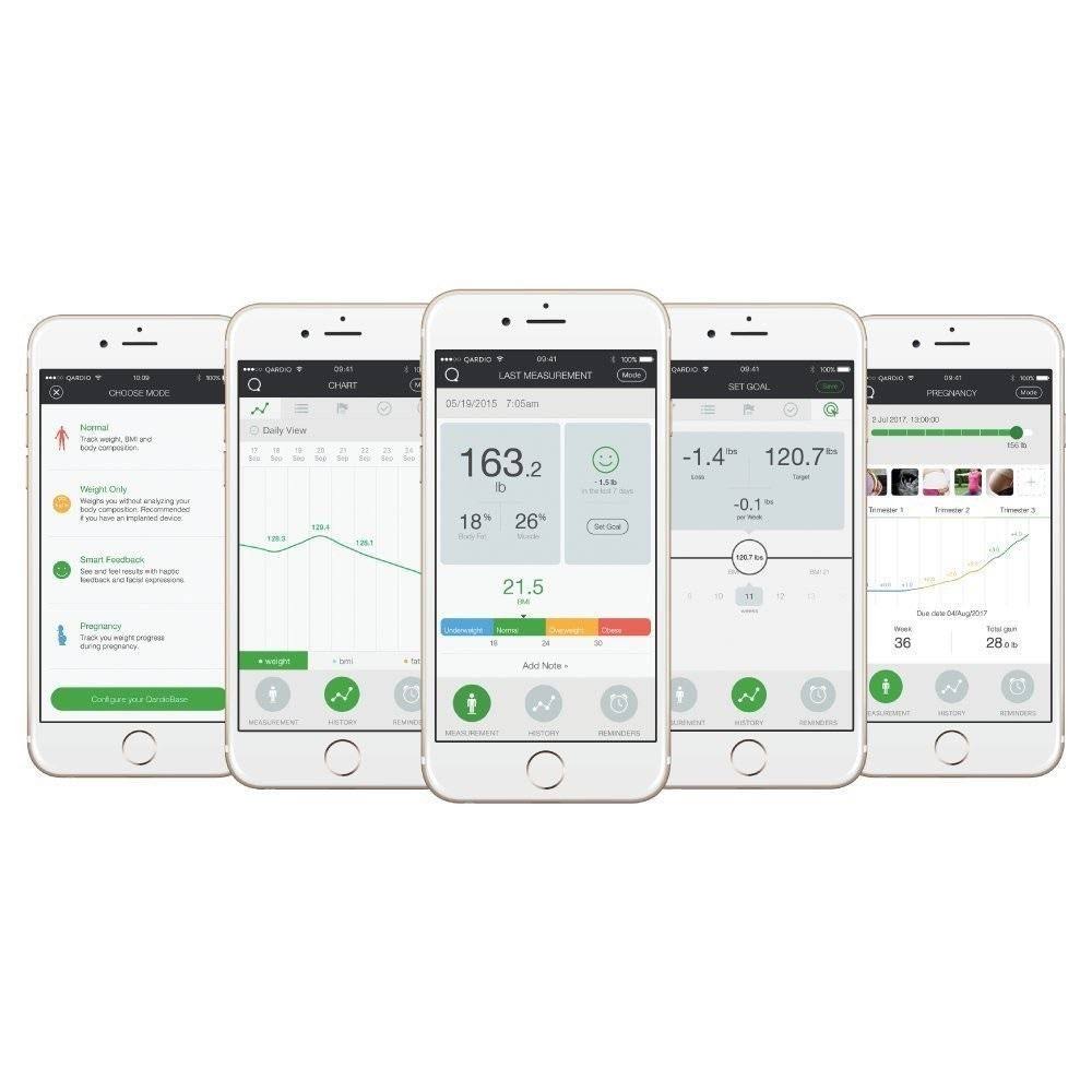 Black Wireless Smart Scale & Body Analyzer V3364