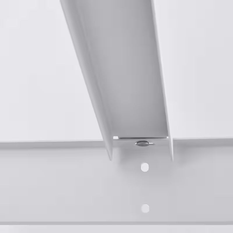 Adjustable Height White Overhead Ceiling Storage Rack U37679