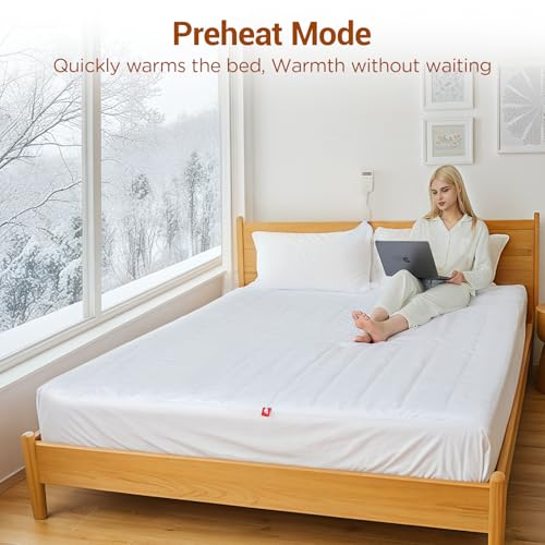 Queen Heated Mattress Pad with Dual Zone Control J70152