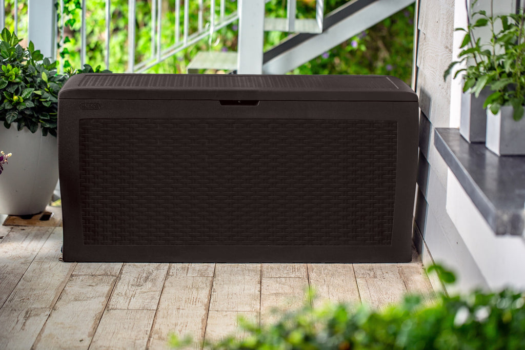 Brown Resin Outdoor Storage Deck Box G686611