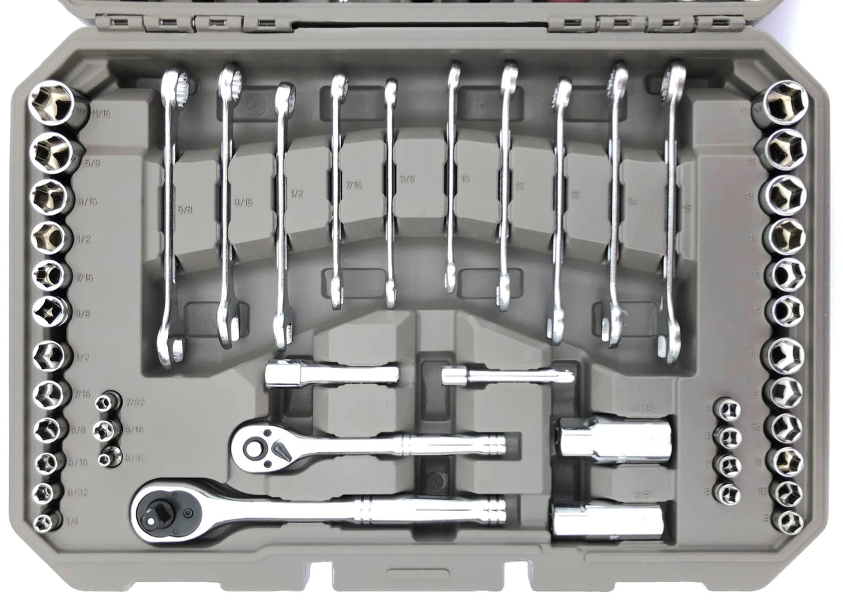 95 Piece Mechanics Tool Set in Metric and SAE W113