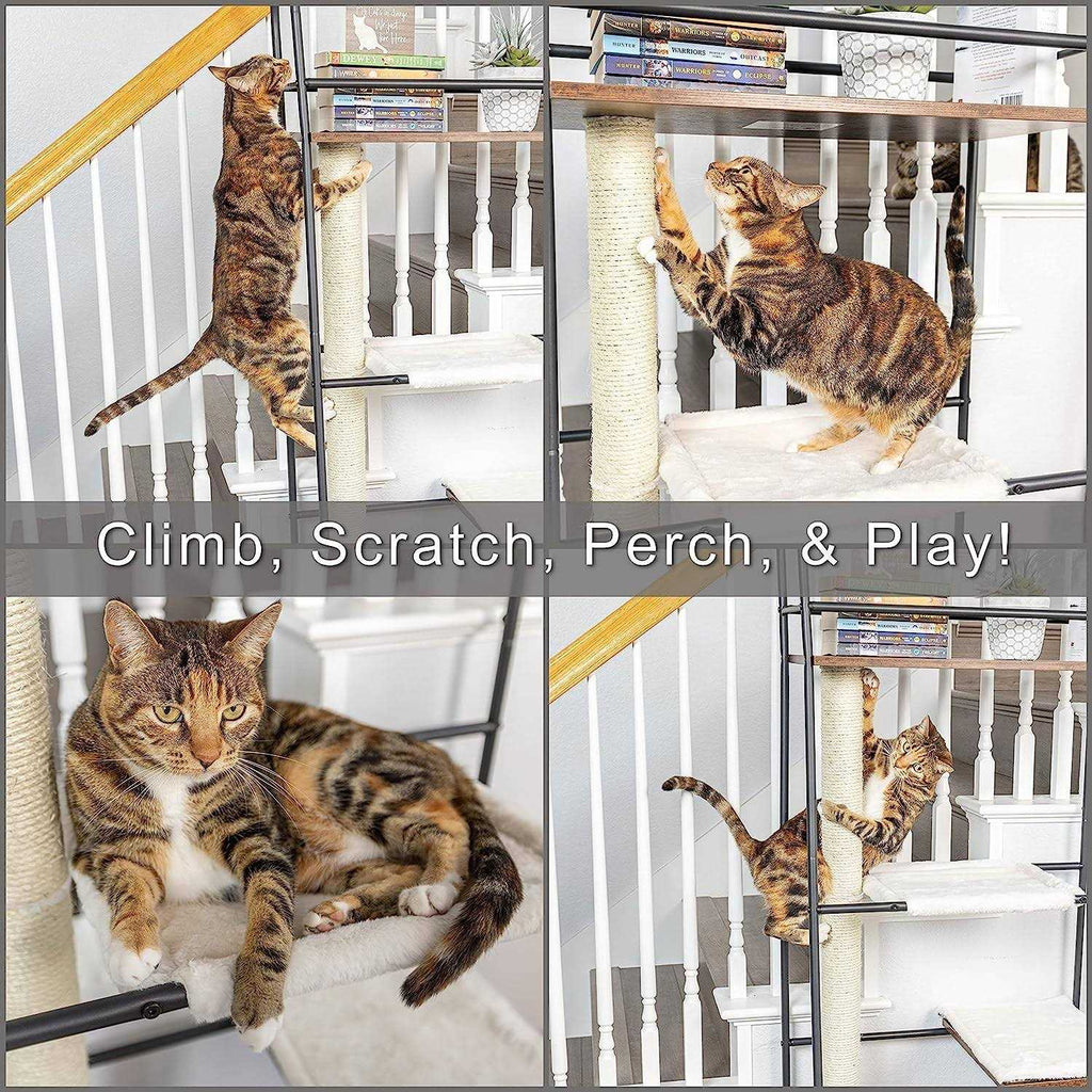 Cat Climber with Scratching Post and Cat Hammock Y739