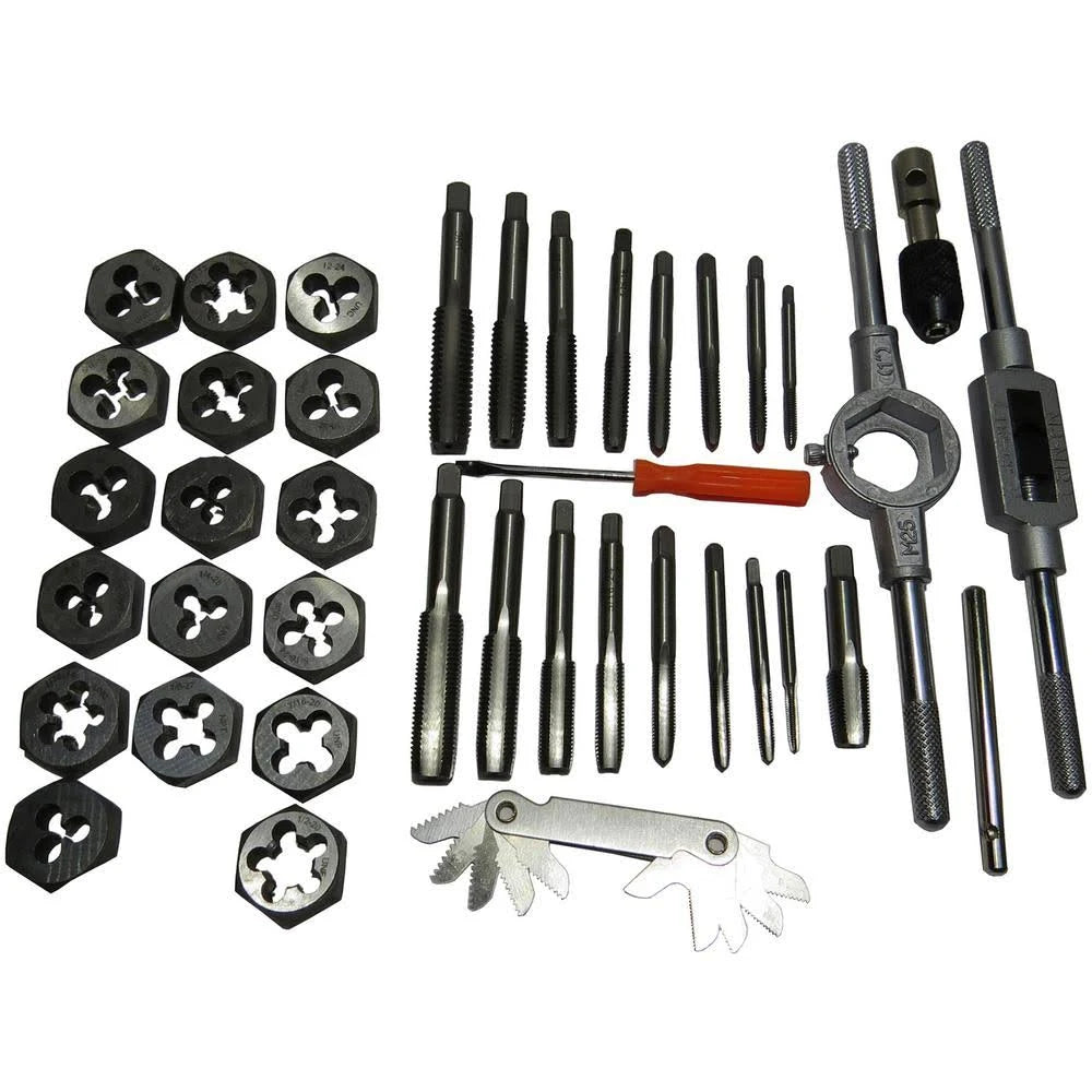 3.00mm - 12.00mm Carbon Steel Tap and Die Set with Hex Die E16570