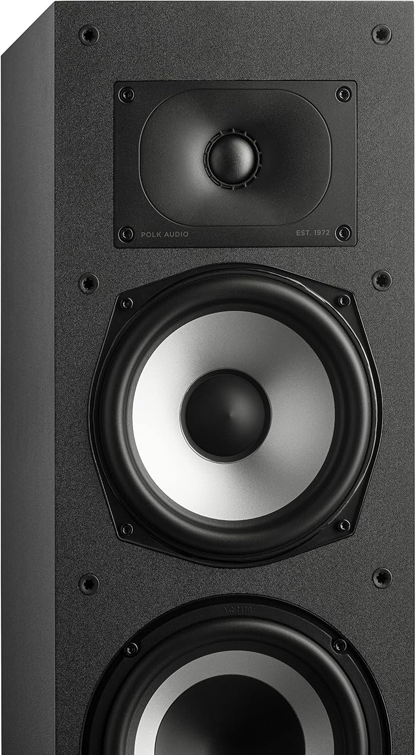 Midnight Black Tower Speaker with 1" Tweeter and 6.5" Woofer S994191