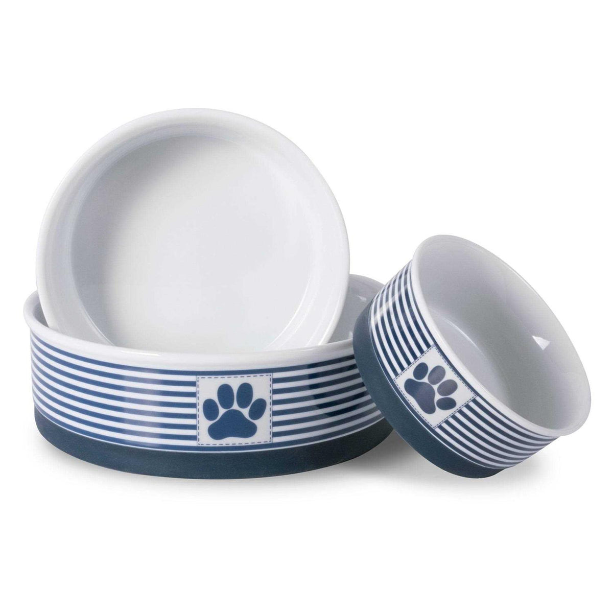 White Marble Pet Bowl Set of 2 R620