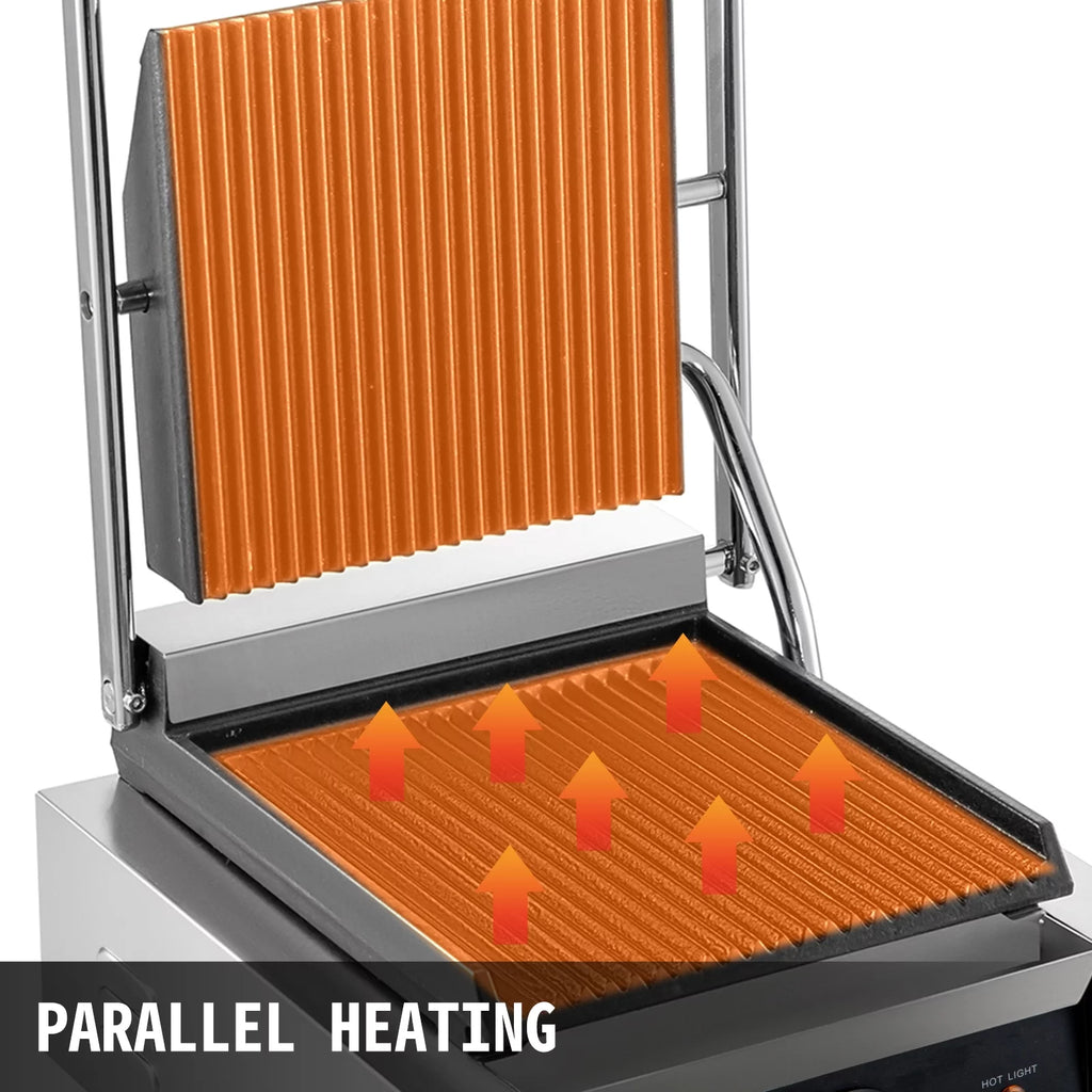 110V 1800W Electric Non-Stick Panini Maker B1333