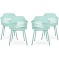 Mint Plastic Patio Dining Arm Chair Set of 4 N531527