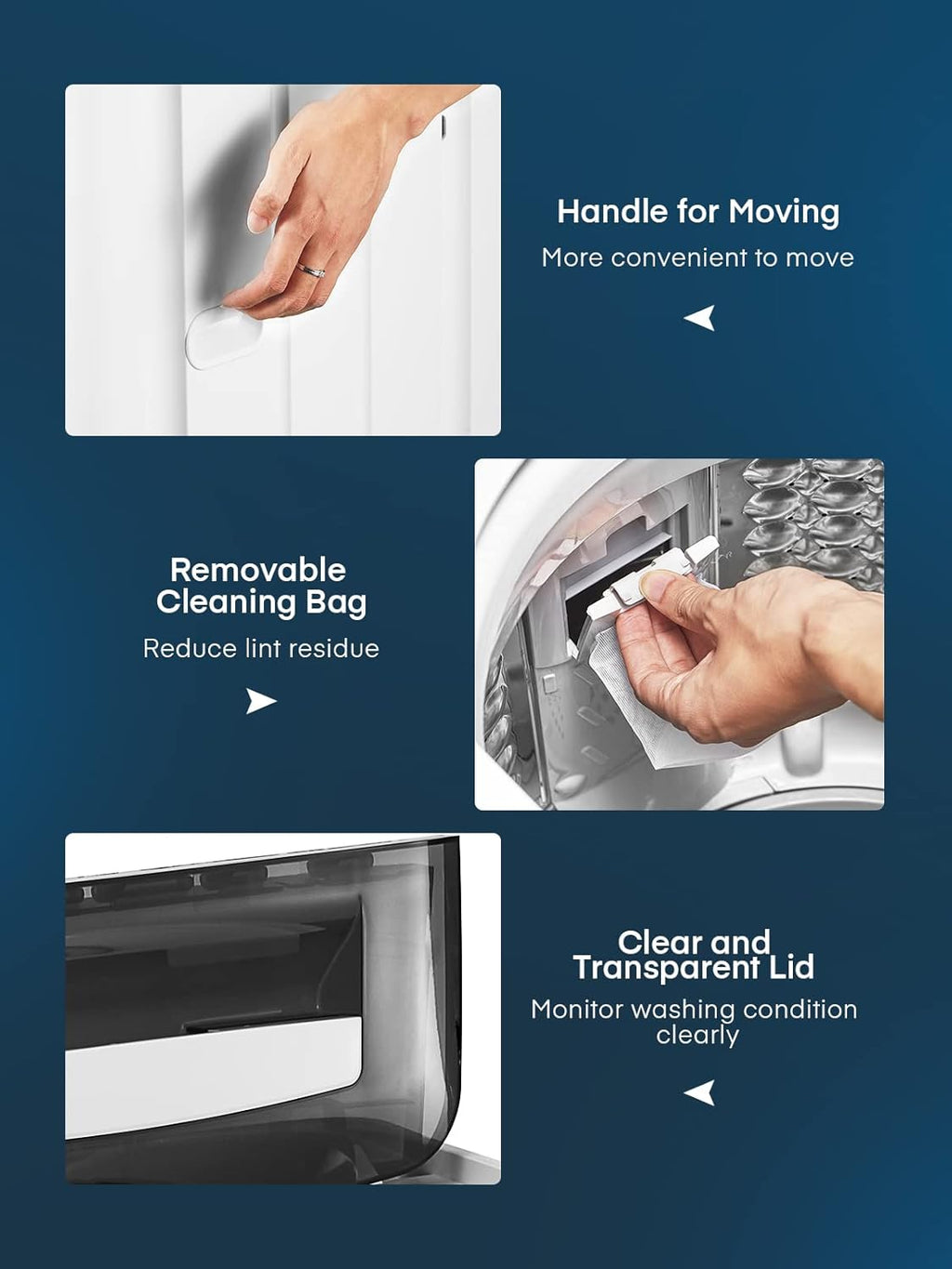 Portable Top Load Washing Machine 1.5 Cu.Ft 11lbs Capacity 8 Programs 10 Water Levels Z826077