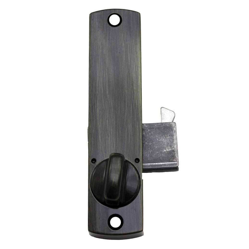 White Mechanical Keyless Hook Bolt Sliding Door Lock D7796