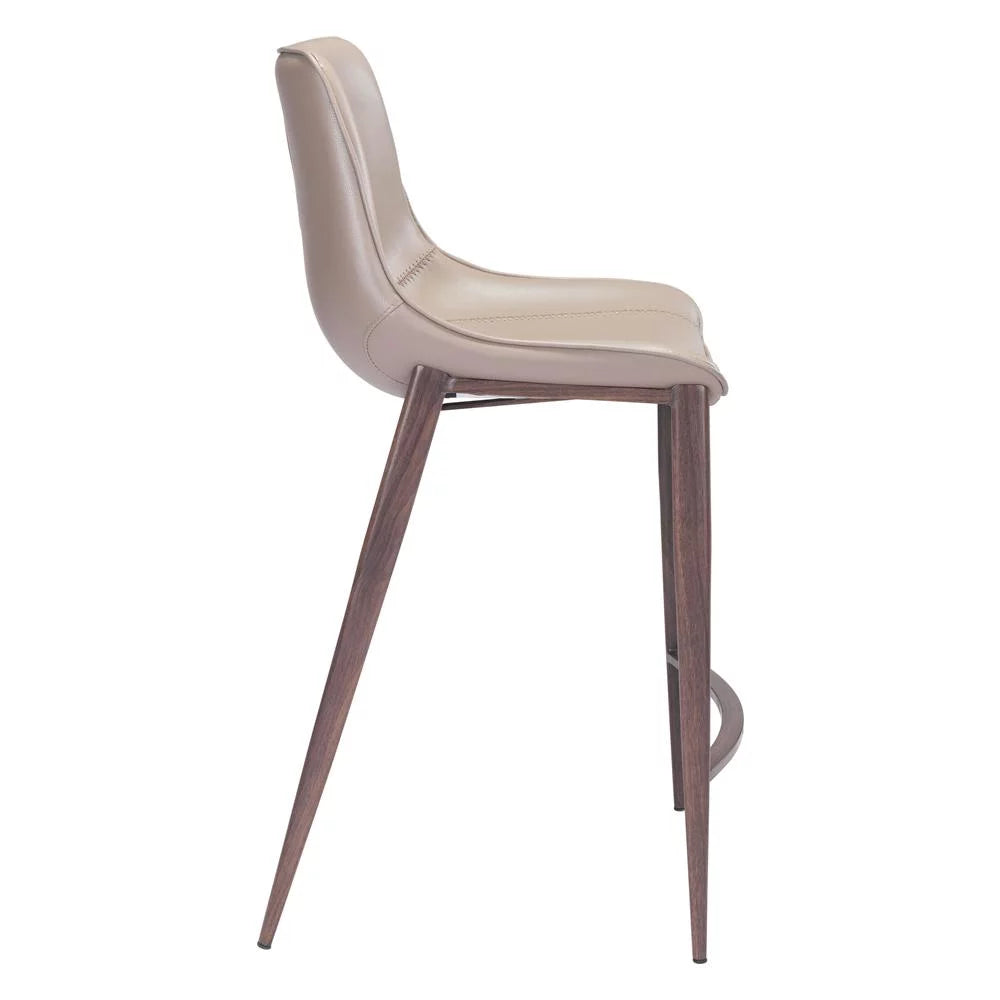 Gray Walnut Counter Chair Set of 2 F4019