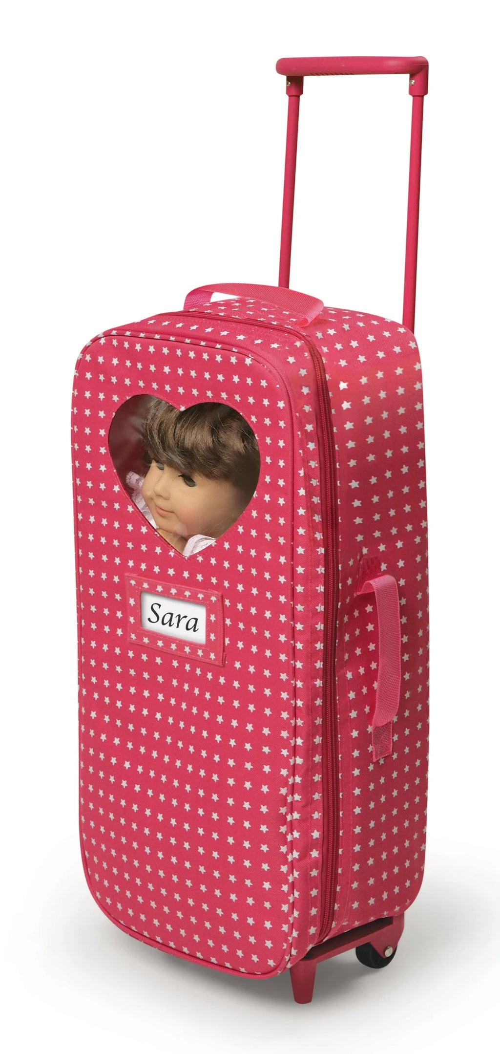 Pink Doll Travel Trolley and Carrier with Bed and Bedding O981744