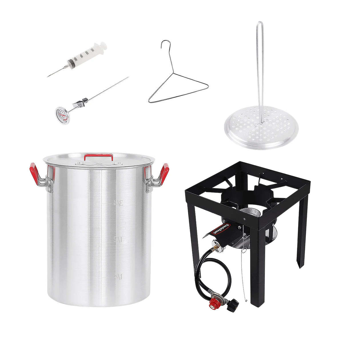 Premium Aluminum 30 Qt. Turkey Fryer Set M572221