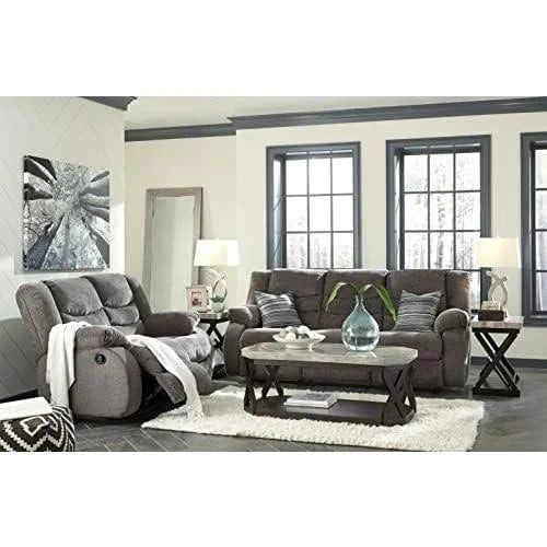 Dark Gray Manual Reclining Sofa L678