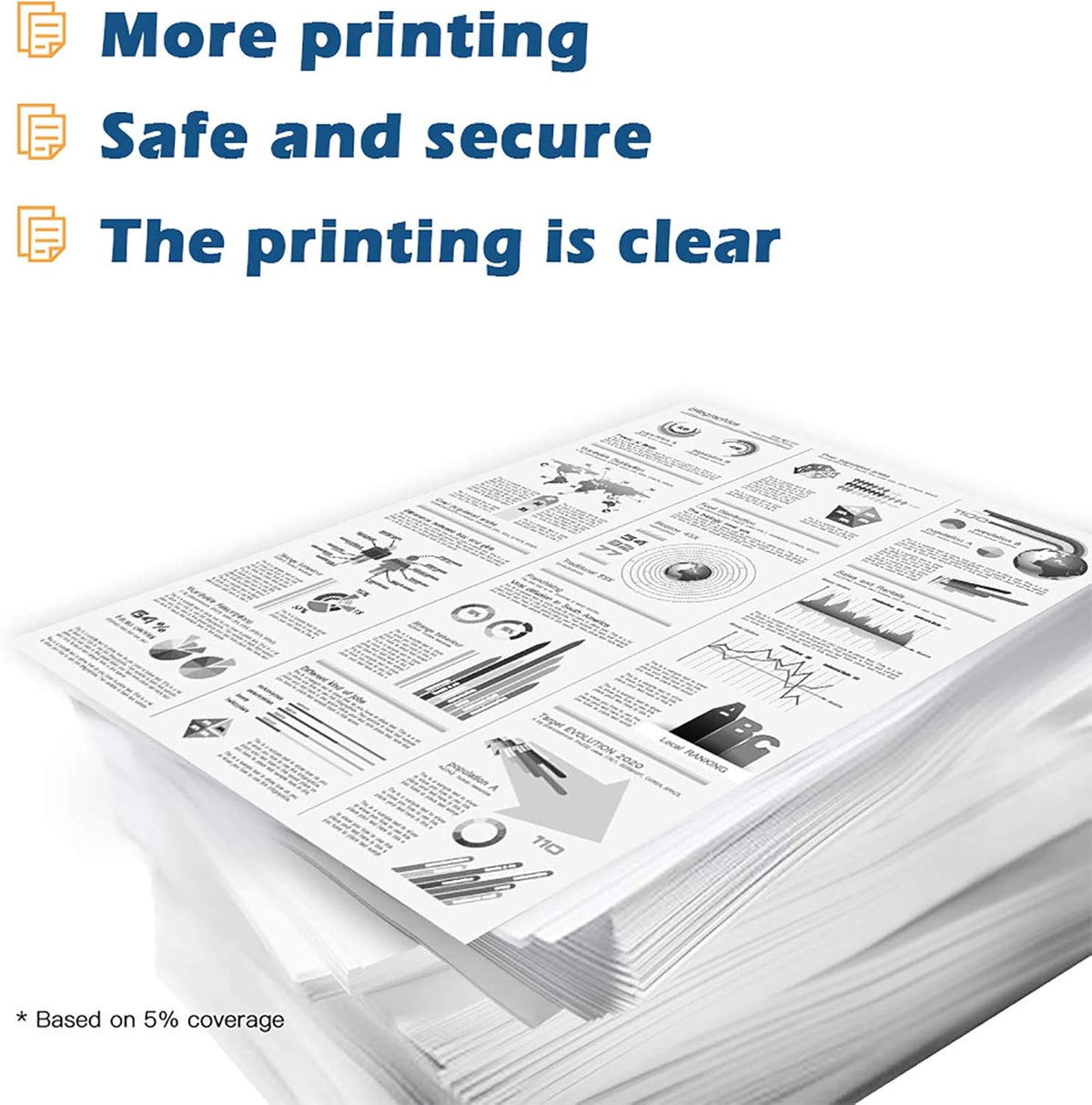 4 Pack Black Toner Cartridge O5335