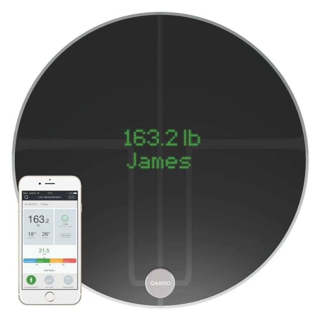 Black Wireless Smart Scale & Body Analyzer V3364
