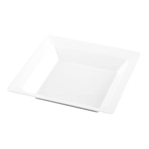 Square Plastic Plate Seagreen 4.25 Inches 100 Count Box S4160