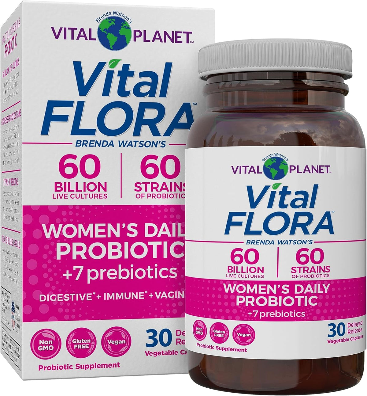 Women’s Daily Probiotic 60 Billion CFU, 60 Strains, 30 Capsules S8501