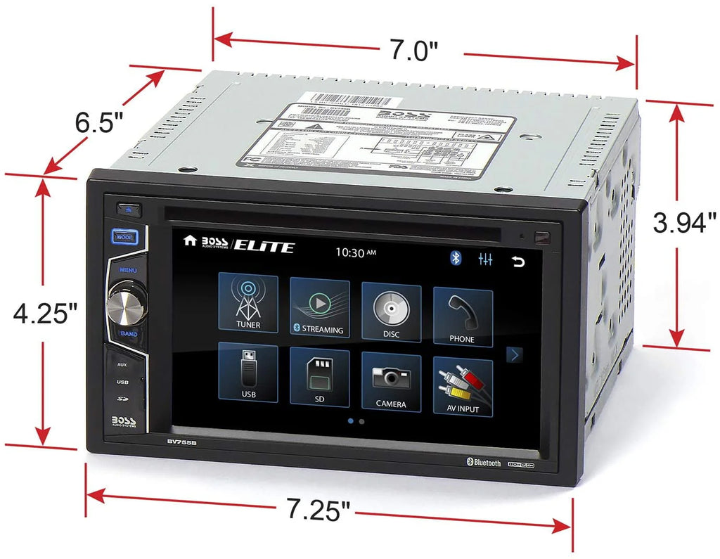 2 Din Bluetooth Touchscreen Car Stereo System D6859