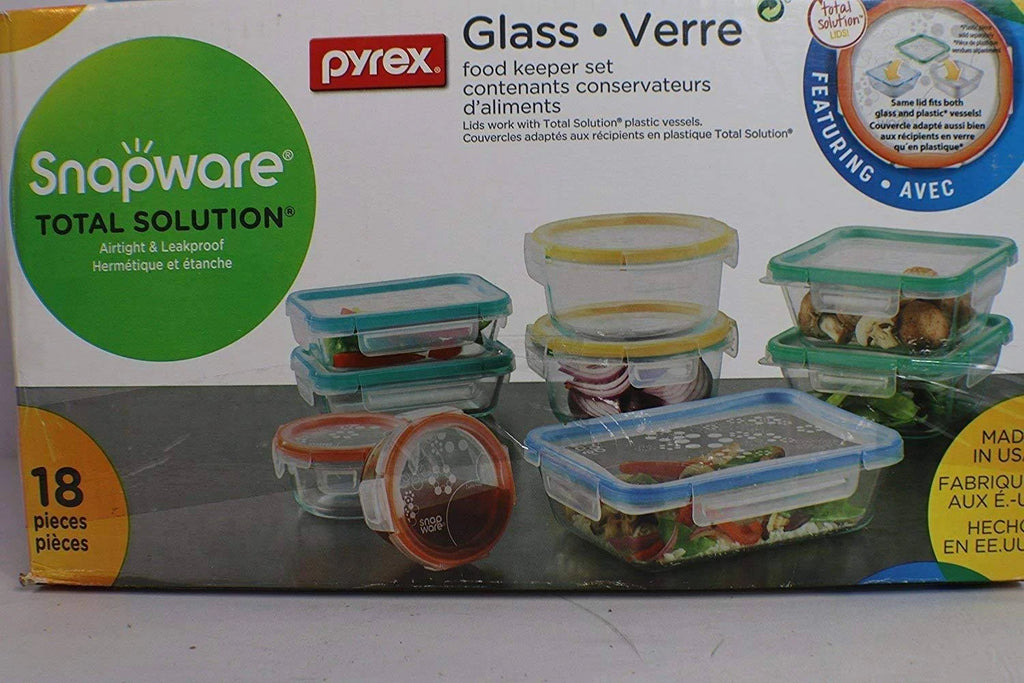 18 count Glass Food Storage Set O853548