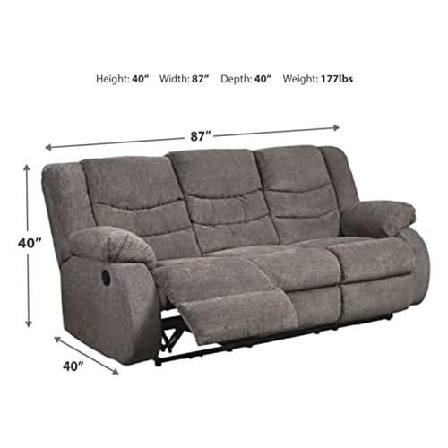 Dark Gray Manual Reclining Sofa L678