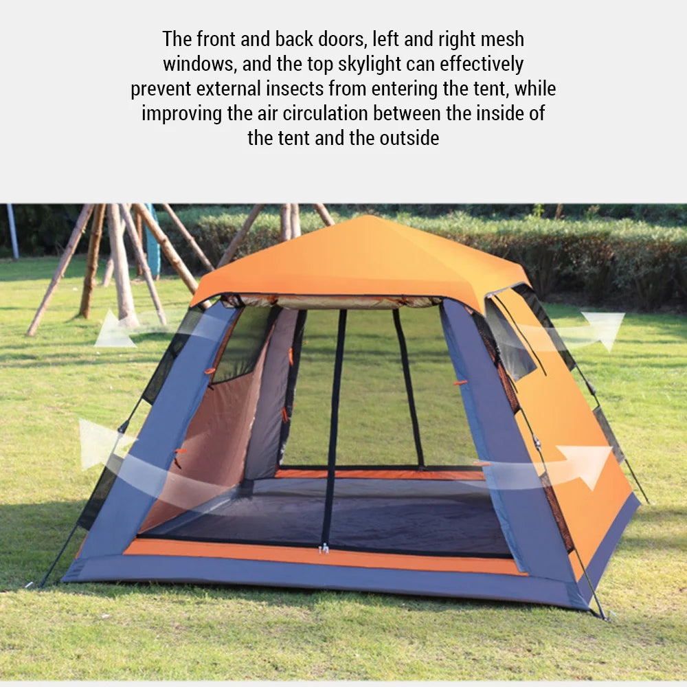 Quick Open Waterproof Camping Tent 3-4 Person G2305