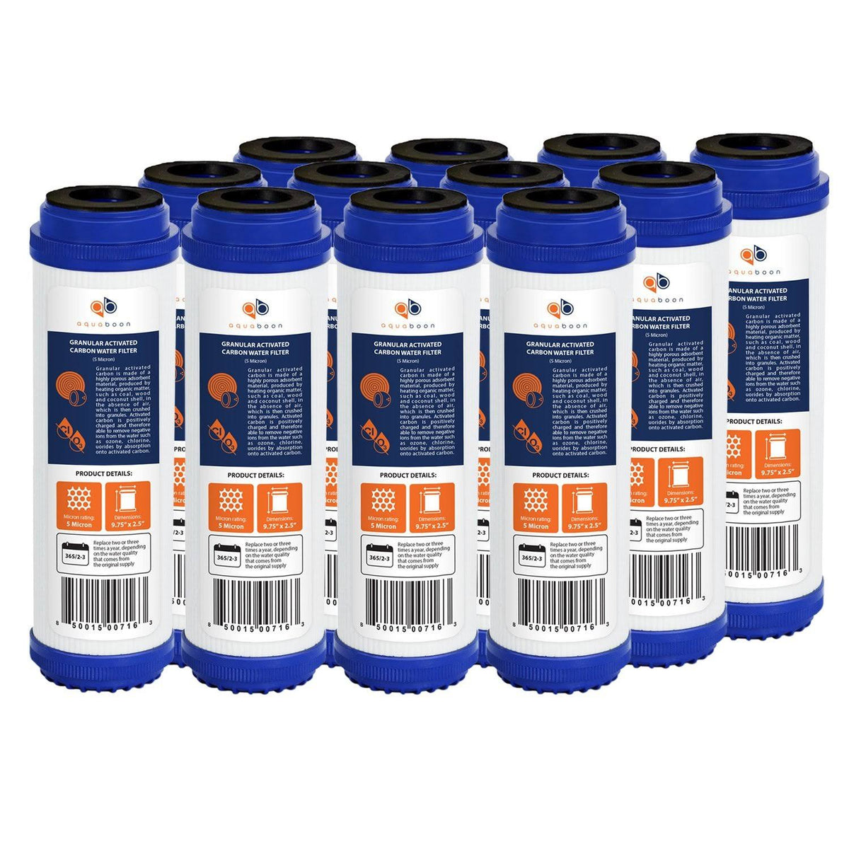Granular Activated Carbon 5 Micron Water Filter Cartridge G889