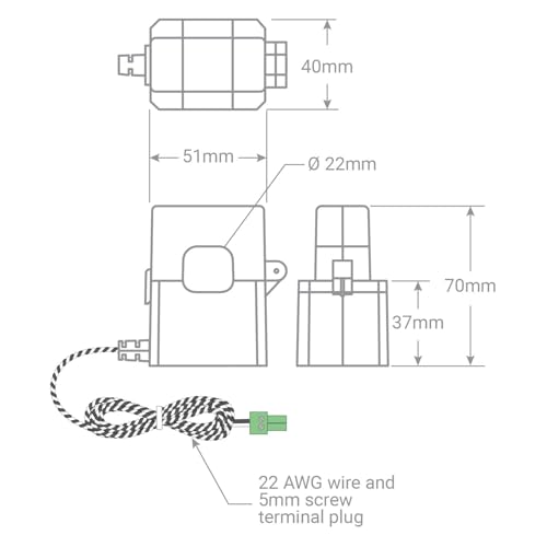 Smart Home Energy Monitor with 16 50A Circuit Level Sensors I937