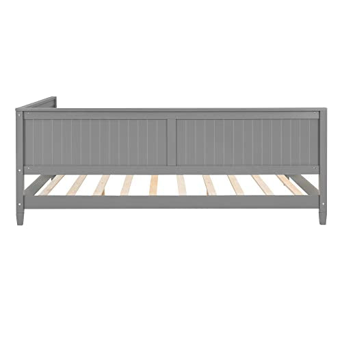 Full Daybed Frame, Full Size Platform Bed with Slat Support, Wood Full Sofa Bed B27282