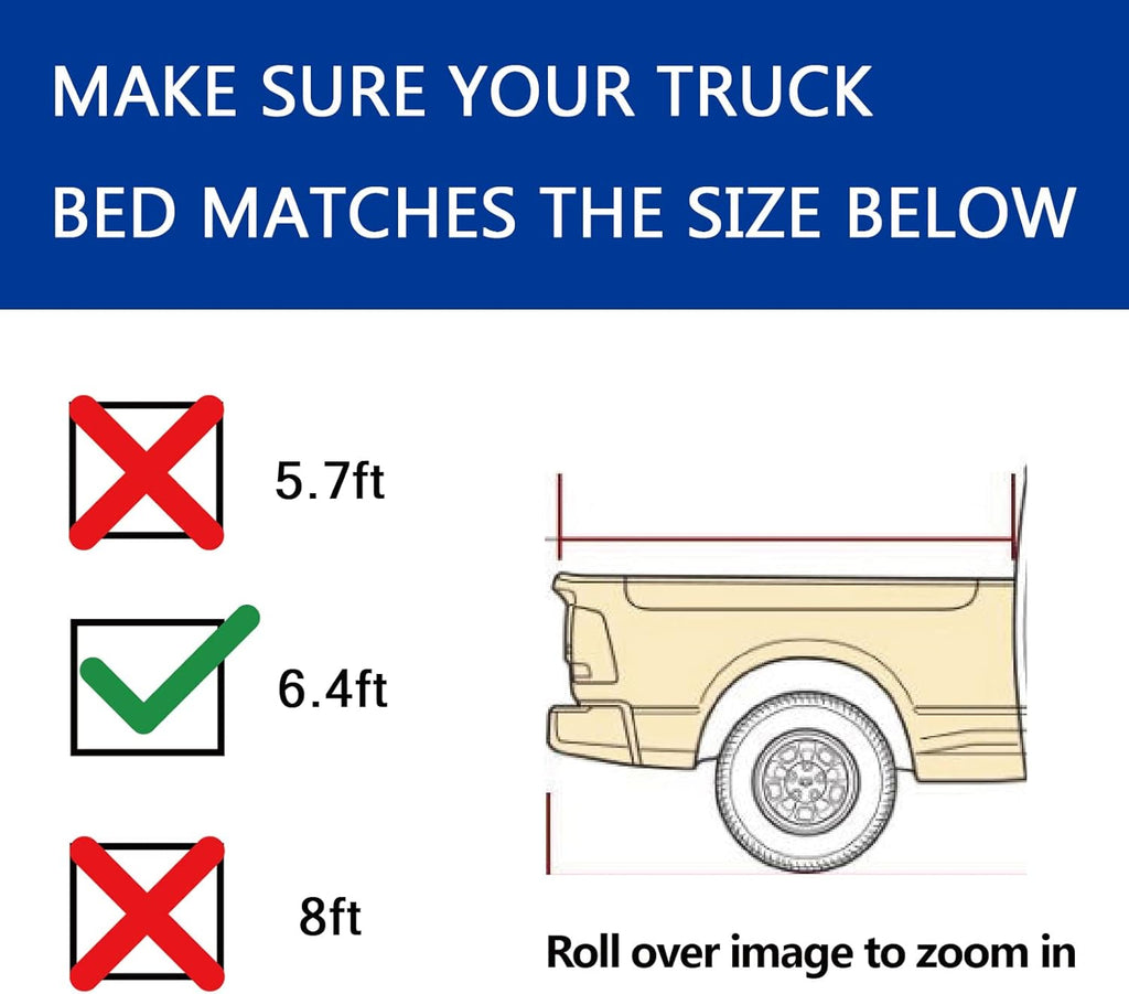 Hard Tri-Fold Truck Pickup Bed Cover for Ram 1500 2500 3500 D729