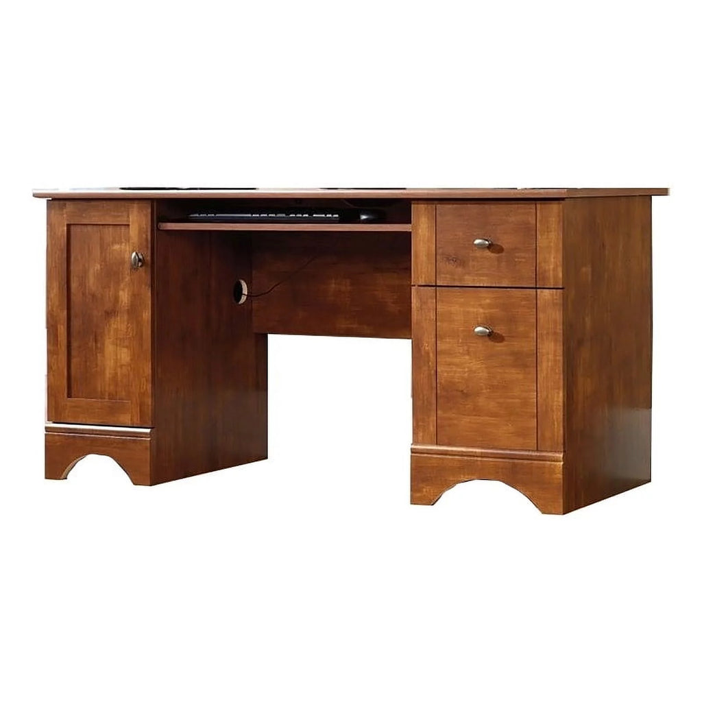 2 Door Wood Computer Desk in Brushed Maple A540184