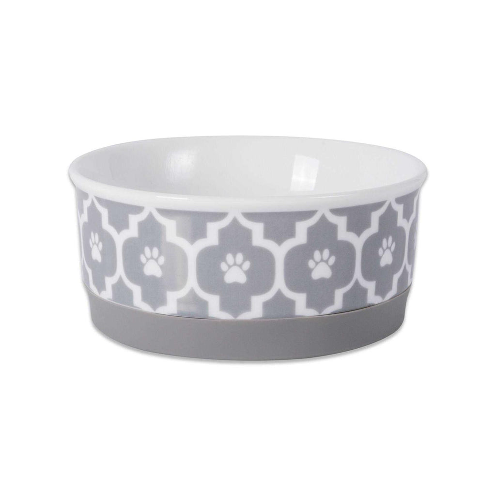 White Marble Pet Bowl Set of 2 R620