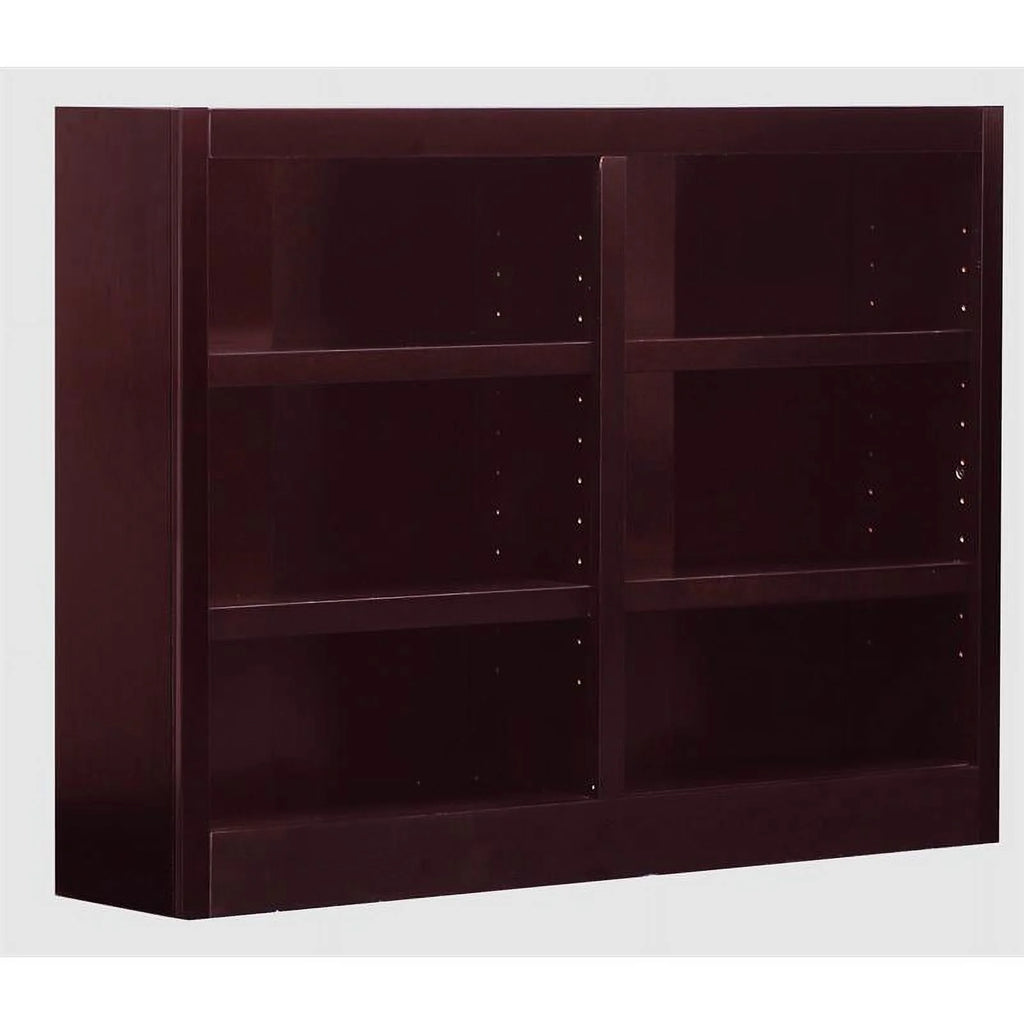 6-Shelf Double Wide Wood Bookcase Set M63526